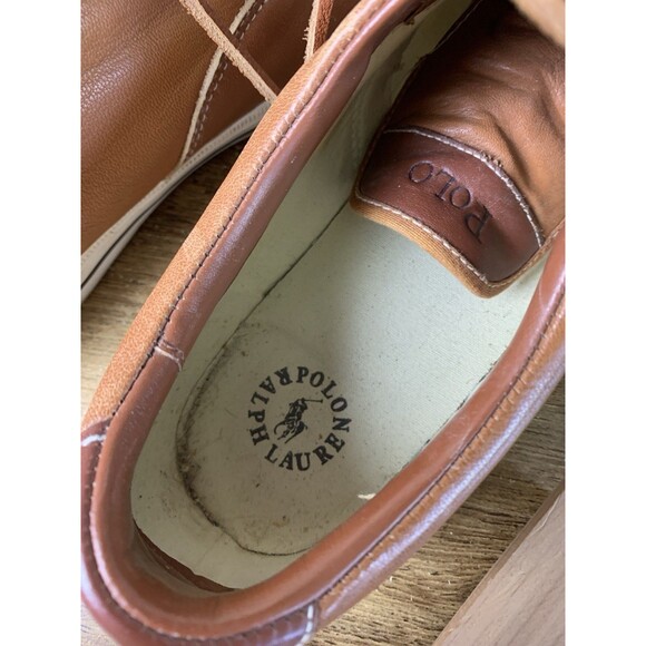 Polo Ralph Lauren Men’s Size 11 D Brown Vaughn Shoes Leather W/Stretchers
